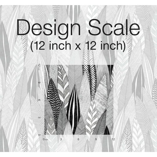 Roommates Fern & Feathers Peel & Stick Wallpaper